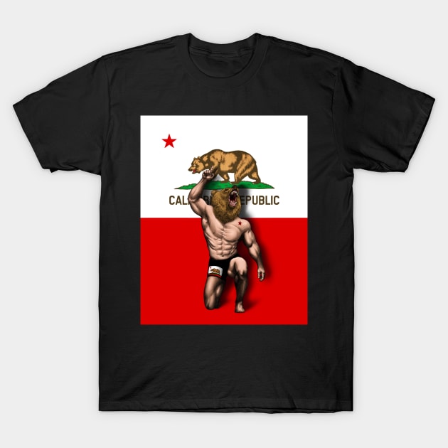 California Bear Flag - Cali love - California Love T-Shirt by undersideland